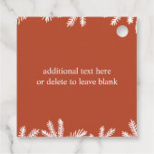 Schattigee Waterverf Baby Beer Partij Bedankjes Labels (Achterkant)