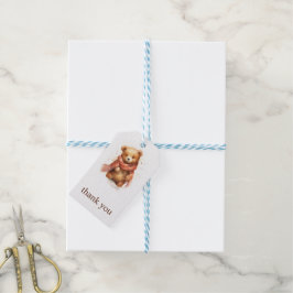 Schattigee Waterverf Baby Beer Party Gift Label Cadeaulabel