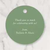 Schattigee Waterverf Baby Beer Woodland Dank u Bedankjes Labels (Achterkant)