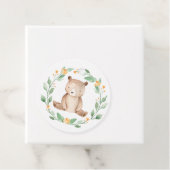 Schattigee Waterverf Baby Beer Woodland Dank u Bedankjes Labels (In situ)