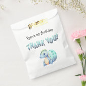 Schattigee Waterverf Baby Dinosaurus 1e Verjaardag Bedankzakje (Gezegeld)