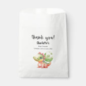 Schattigee Waterverf Baby Dinosaurus Baby shower Bedankzakje (Voorkant)