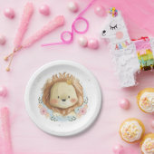 Schattigee Waterverf Baby Lion Paper bord (Feest)