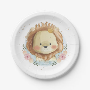 Schattigee Waterverf Baby Lion Paper bord