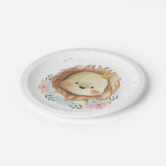Schattigee Waterverf Baby Lion Paper bord (Gekanteld)