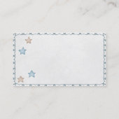 Schattigee Waterverf Baby Olifant Kinderopvang Visitekaartje (Achterkant)