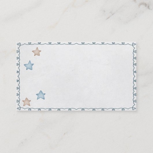 Schattigee Waterverf Baby Olifant Kinderopvang Visitekaartje (Achterkant)