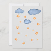 Schattigee waterverf Baby shower Kaart (Achterkant)