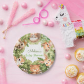 Schattigee Waterverf Baby shower Papier Bord (Feest)