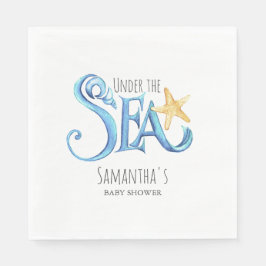 Schattigee Waterverf Baby shower papier Servet