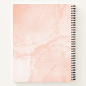 Schattigee waterverf Bakken Bloemen Gepersonalisee Notitieboek (Achterkant)