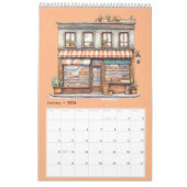 Schattigee Waterverf Bakkerij Shop Pastry Shop Maa Kalender (Jan 2026)