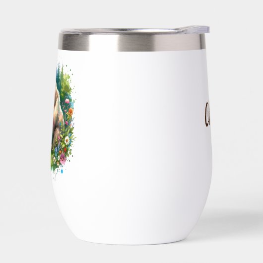 Schattigee Waterverf Beer en Cub gepersonaliseerd (Links)