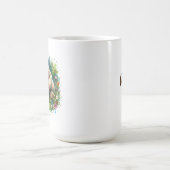 Schattigee Waterverf Beer en Cub gepersonaliseerd Koffiemok (Center)