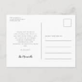 Schattigee waterverf beren Baby shower Dank u Briefkaart (Achterkant)