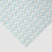 Schattigee Waterverf Blauwe Sprinkle Donuts Patroo Tissuepapier (Detail)