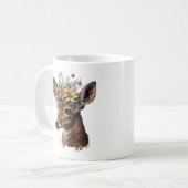 Schattigee Waterverf bloemenhert Koffiemok (Voorkant links)