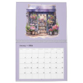 Schattigee Waterverf Bloemenwinkel Bloemenwinkel M Kalender (Jan 2026)