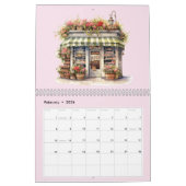 Schattigee Waterverf Bloemenwinkel Bloemenwinkel M Kalender (Feb 2026)