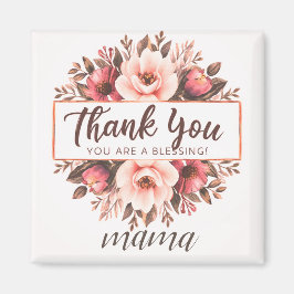 Schattigee waterverf bloemetjes happy moederdag#2 magneet