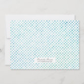 Schattigee Waterverf Blue Balloon Foto Verjaardags Kaart (Achterkant)