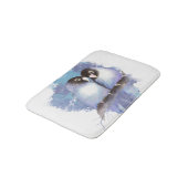 Schattigee Waterverf Blue Lovebird Bird Natuur Art Badmat (Gekanteld)