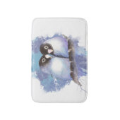 Schattigee Waterverf Blue Lovebird Bird Natuur Art Badmat (Voorkant Verticaal)
