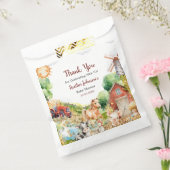 Schattigee Waterverf Boerderij Baby shower Bedankzakje (Gezegeld)