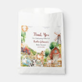 Schattigee Waterverf Boerderij Baby shower Bedankzakje (Voorkant)