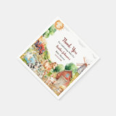 Schattigee Waterverf Boerderij Baby shower Servet (Hoek)