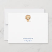 Schattigee waterverf Boho Lion Baby Boy Bedankkaart (Voorkant)