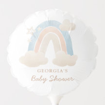 Schattigee Waterverf Boho Rainbow Baby shower Deco