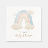 Schattigee Waterverf Boho Rainbow Baby shower Deco Servet (Voorkant)