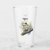 Schattigee Waterverf Boomkikker, aangepast Glas (Voorkant)