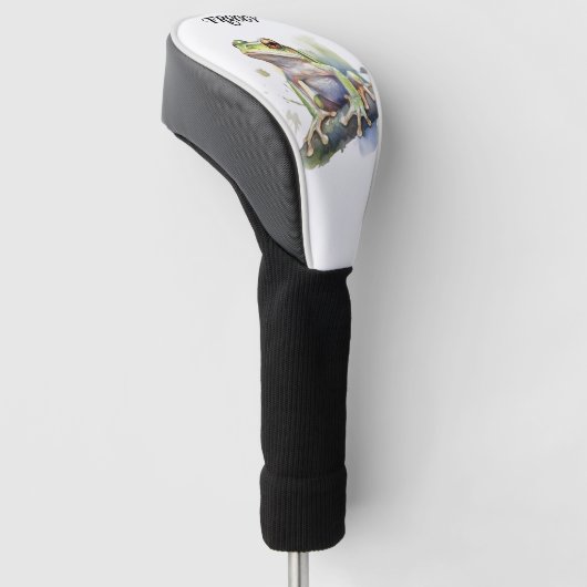 Schattigee Waterverf Boomkikker, aangepast Golfheadcover (Schuin)