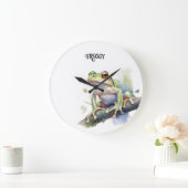 Schattigee Waterverf Boomkikker, aangepast Grote Klok (Huis)