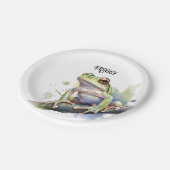 Schattigee Waterverf Boomkikker, aangepast Papieren Bordje (Gekanteld)