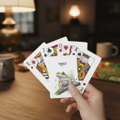 Schattigee Waterverf Boomkikker, aangepast Pokerkaarten