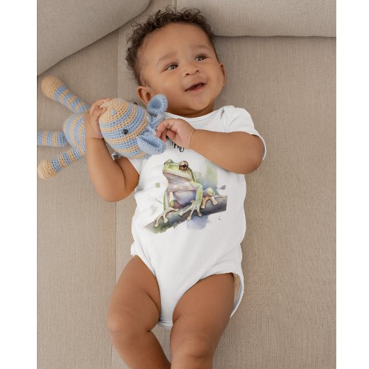 Schattigee Waterverf Boomkikker, aangepast Romper