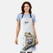 Schattigee Waterverf Boomkikker, aangepast Schort (Gedragen)