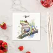 Schattigee Waterverf Boomkikker, aangepast Servet (Insitu)