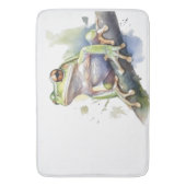 Schattigee Waterverf boomkikker Badmat (Voorkant Verticaal)