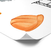 Schattigee Waterverf Bouw Verjaardag Poster (Hoek)