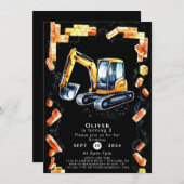 Schattigee Waterverf Bouwverjaardag Kaart (Voorkant / Achterkant)