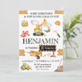 Schattigee Waterverf Bouwverjaardag Kaart (Staand voorkant)