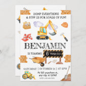 Schattigee Waterverf Bouwverjaardag Kaart (Voorkant / Achterkant)