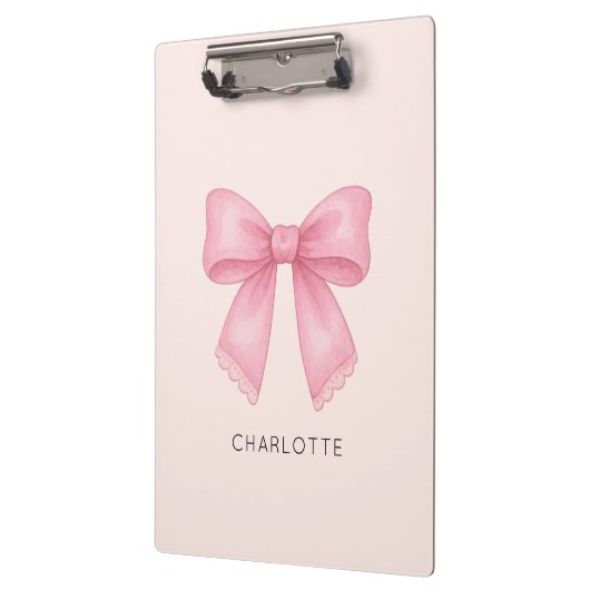 Schattigee Waterverf Bow Coquette Klembord (Links)