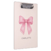 Schattigee Waterverf Bow Coquette Klembord (Rechts)