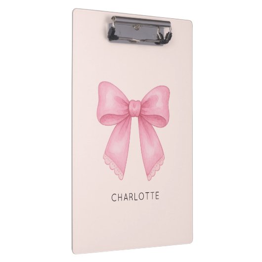 Schattigee Waterverf Bow Coquette Klembord (Rechts)