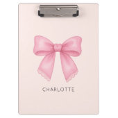 Schattigee Waterverf Bow Coquette Klembord (Voorkant)